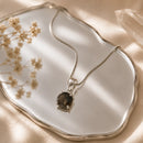 Smoky Quartz Small Pendants in Silver
