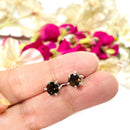 Smoky Quartz Earrings in Silver