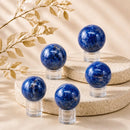 Sodalite spheres by Talk to Crystals, available in various sizes, featuring natural healing crystals for creativity, intuition, communication, confidence, and Throat and Third Eye Chakra healing in India