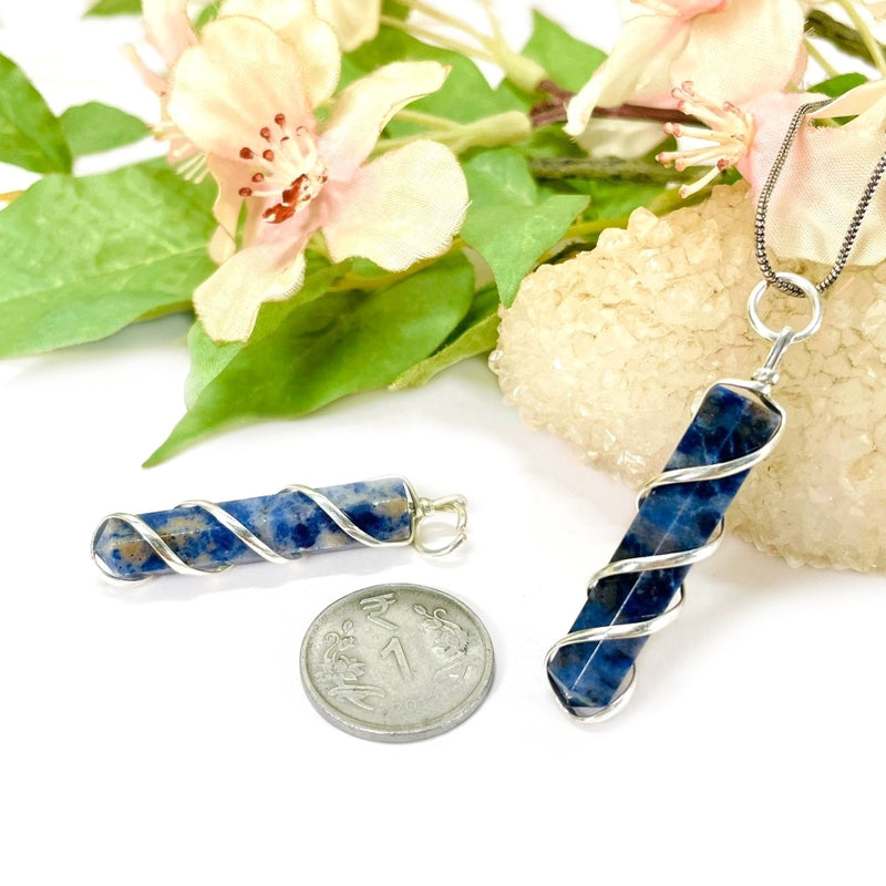 Sodalite Pencil Pendants