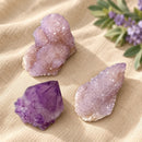 Spirit Quartz in Amethyst by Talk to Crystals for peace, unity, grief support, emotional balance, meditation, intuition and psychic gifts