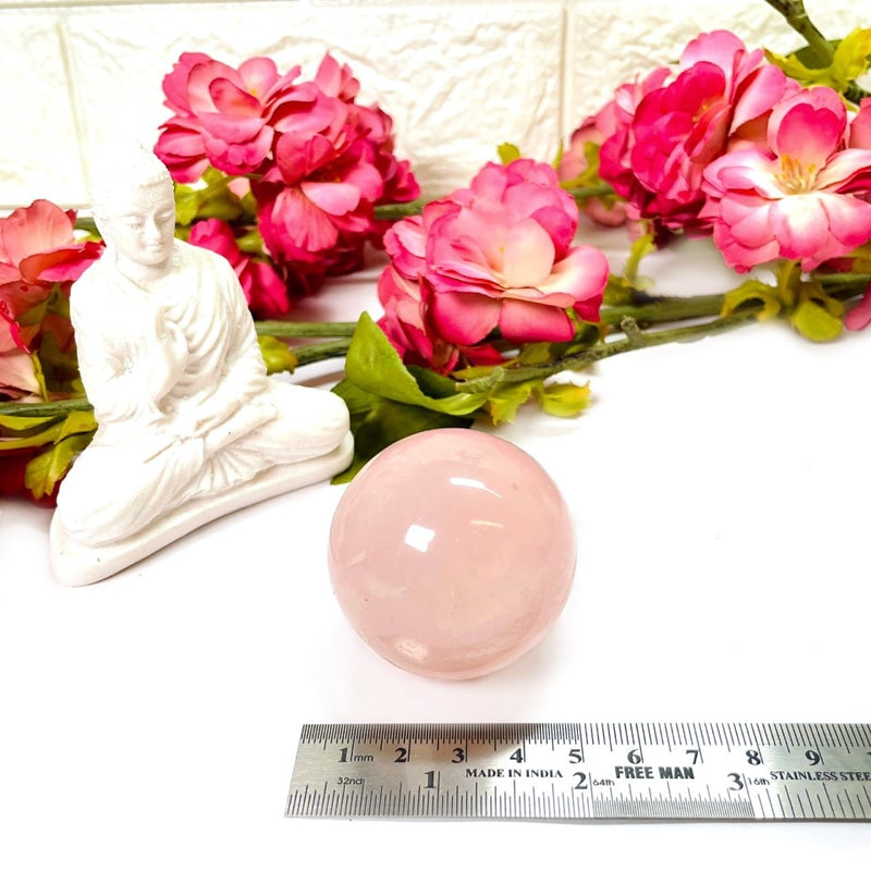 Star Rose Quartz Sphere (Love & Compassion)