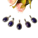 Sugilite Premium Pendants in Silver (Universal Love)
