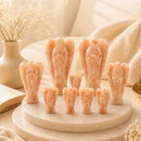 Natural Sunstone angel idols by Talk to Crystals for angelic protection, confidence, joy, personal power, motivation and Solar Plexus Chakra healing in sacred spaces