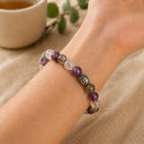 Super Seven Round Bead Bracelet (Psychic gifts and Healing)
