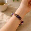 Super Seven Round Bead Bracelet (Psychic gifts and Healing)