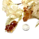 Tangerine Quartz Cluster Pendants (Joy & Creativity)