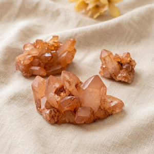 Tangerine Quartz Clusters
