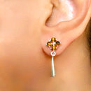 Tiger Eye Earrings in Silver