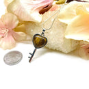 Tiger Eye Heart Pendants (Protection & Motivation)