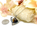 Tiger Eye Heart Pendants (Protection & Motivation)