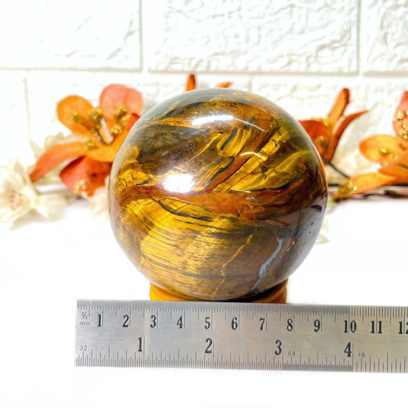 Tiger Eye Sphere (Courage & Confidence)