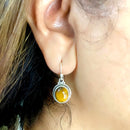Tiger Eye Earrings in Silver