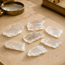 True Clear Selenite slices by Talk to Crystals, rare transparent selenite for cleansing negative energy, spiritual purification, meditation and psychic awareness by Talk To Crystals