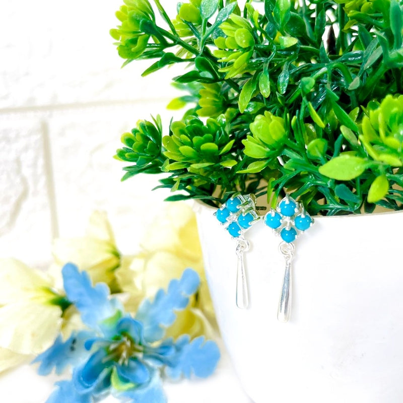 Turquoise Earrings in Silver