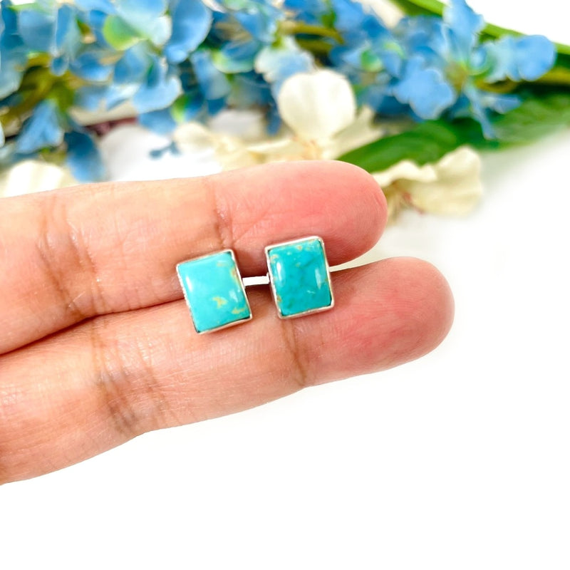Turquoise Earrings in Silver