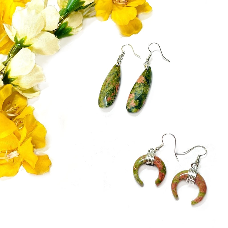 Unakite Earrings (Healing & Regeneration)