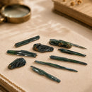 Vivianite rough points and clusters by Talk to Crystals for heart healing, emotional healing, spiritual growth and connection with mystical realms and fairies by Talk To Crystals