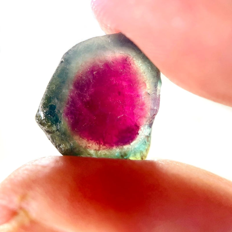 Watermelon Tourmaline Rough Slices (Empathy and Compassion)