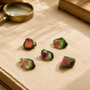 Premium Watermelon Tourmaline Rough Slices Natural Crystal for Compassion, Self-Love and Emotional Healing by Talk To Crystals