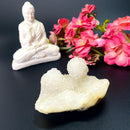 White Chalcedony Druzy Clusters (Calming & Nurturing)