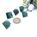Natural Fluorite Octahedrons (Multifluorite, Blue-Green)