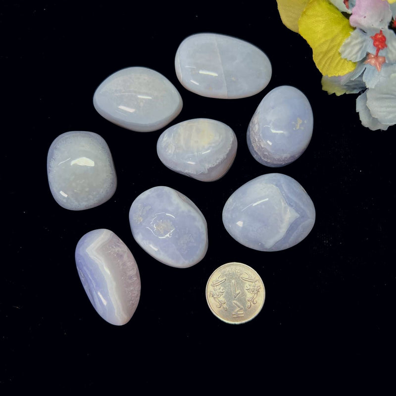 Blue Lace Agate Tumble (Public Speaking and Communication)