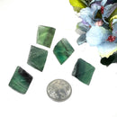 Natural Fluorite Octahedrons (Multifluorite, Blue-Green)