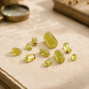 Yellow Apatite natural pencil crystals by Talk to Crystals, featuring naturally unique crystal pencils for manifestation, personal power, motivation, mental clarity, confidence, and Solar Plexus Chakra healing in India