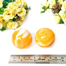 Yellow Banded Calcite Sphere (Joy & Confidence)