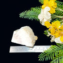 Yellow Calcite on Mordenite Fibrous Clusters (Universal Power)