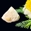 Yellow Calcite on Mordenite Fibrous Clusters (Universal Power)