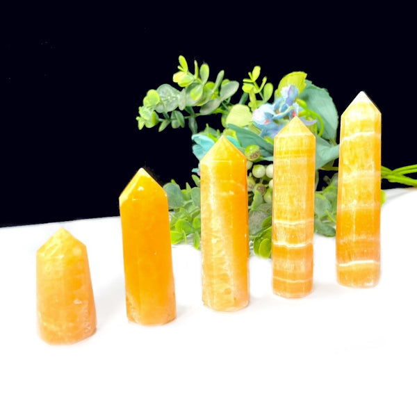 Yellow Calcite Towers (Joy & Confidence)