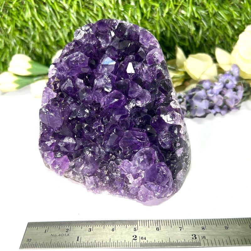 Standing Amethyst Clusters from Uruguay AAA Extra (Very dark Purple)