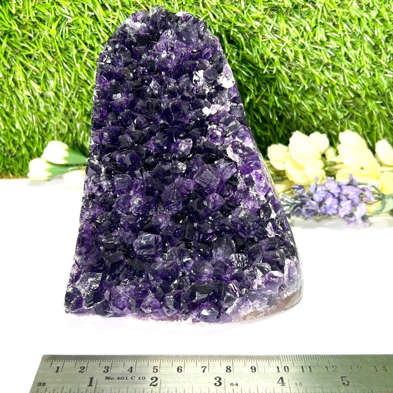 Standing Amethyst Clusters from Uruguay AAA Extra (Very dark Purple)