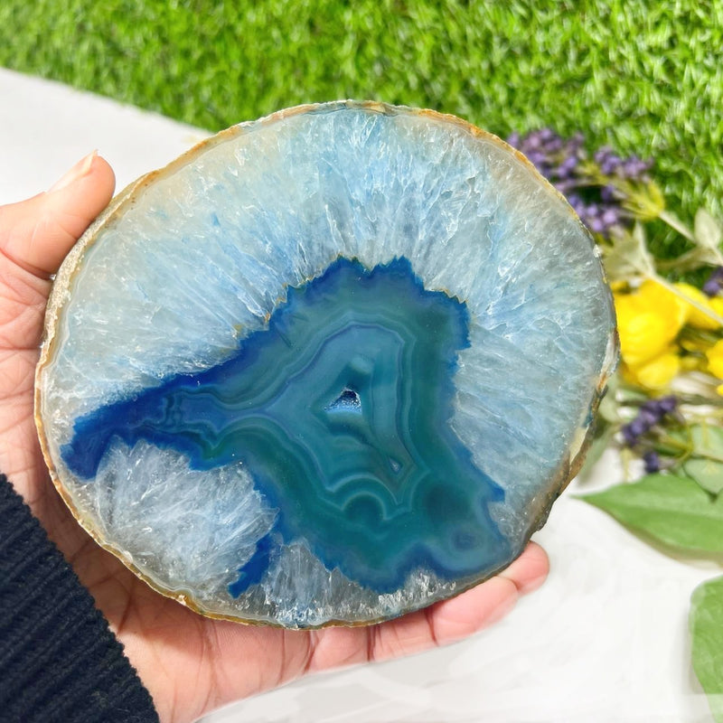 Thick Agate Coasters from Brazil  (Balance & Stability)
