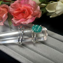 Russian Amazonite Adjustable Ring in Silver