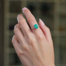Russian Amazonite Adjustable Ring in Silver