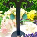 Amazonite Earrings in Silver