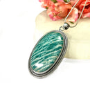 Amazonite  Pendant in Silver Premium Collection