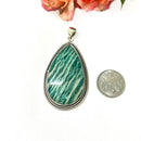 Amazonite  Pendant in Silver Premium Collection