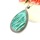 Amazonite  Pendant in Silver Premium Collection
