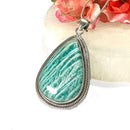 Amazonite  Pendant in Silver Premium Collection