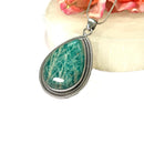 Amazonite  Pendant in Silver Premium Collection