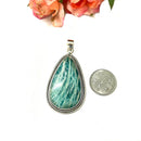 Amazonite  Pendant in Silver Premium Collection