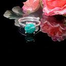Russian Amazonite Adjustable Ring in Silver