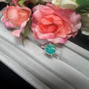 Russian Amazonite Adjustable Ring in Silver