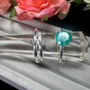 Russian Amazonite Adjustable Ring in Silver
