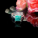 Russian Amazonite Adjustable Ring in Silver