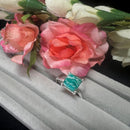 Russian Amazonite Adjustable Ring in Silver